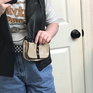 Tan Y2K Mini Bag, Over the Shoulder Purse